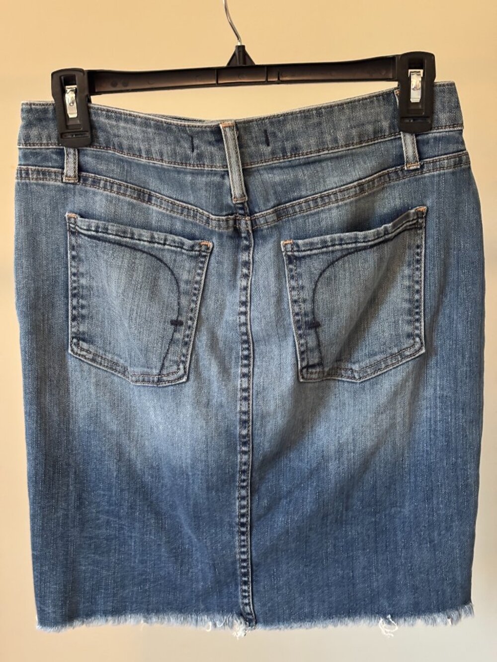 Fidelity Denim Fritz Skirt Distressed Medium Wash Mini 27/4 - Picture 3 of 7